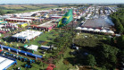 Vista de cima do Show Rural de Cascavel em 2020. 