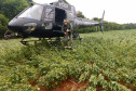 Policial civil desembarcando de helicóptero em operação especial da Costa Oeste 