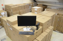 Centenas de caixas com novos computadores para a PCPR