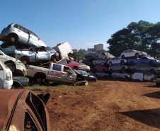 PCPR remove 1,6 mil veículos de pátios em Cascavel