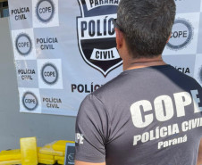 PCPR apreende 30 quilos de cocaína pura e prende dois integrantes do crime organizado em Curitiba 