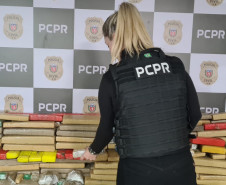 PCPR apreende cerca de 1,5 tonelada de maconha no Centro de Curitiba