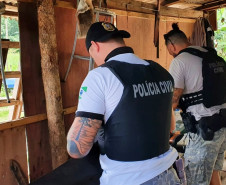PCPR apreende armas e munições em Guaratuba