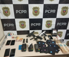 PCPR e PMPR prendem três homens por tráfico de drogas e posse ilegal de arma de fogo em Telêmaco Borba