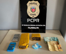 PCPR e PMPR prendem homem em flagrante por tráfico de drogas e receptação em Palmeira