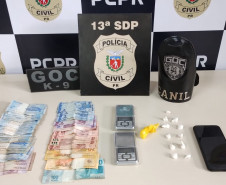 PCPR e GM prendem homem em flagrante por tráfico de drogas em Ponta Grossa