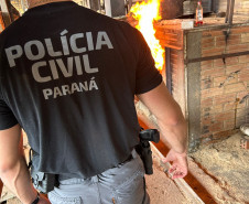 PCPR incinera 50 quilos de drogas em Piraquara 