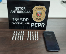 PCPR prende homem em flagrante por tráfico de drogas em Cascavel