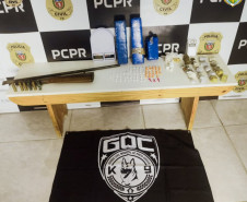 PCPR e GM prendem dois homens e apreende 2,3 quilos de drogas, arma e munições em Sengés