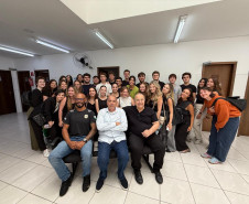 PCPR recebe alunos de Direito para visita técnica na Central de Flagrantes