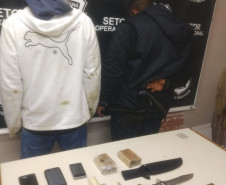 PCPR prende fugitivo e mais um homem por tráfico de drogas em Ponta Grossa