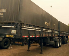 PCPR recupera caminhão bitrem em Cambé.