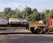 PCPR inicia retirada de veículos em pátios de delegacias.