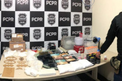 PCPR descobre laboratório de drogas e prende envolvido com o crime organizado em Curitiba