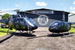 Dois helicópteros do GOA