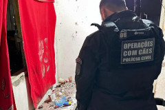 PCPR prende três pessoas em operação contra tráfico de drogas em Jaguariaíva 