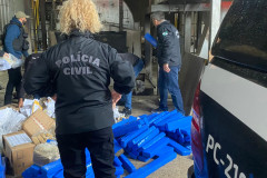 PCPR incinera mais de 350 quilos de drogas em Ponta Grossa