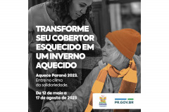 PCPR participa da quarta edição da campanha Aquece Paraná
