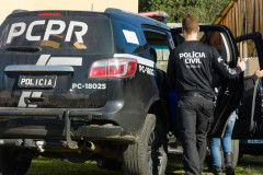 PCPR prende em flagrante homem por perseguição, ameaça, dano e desobediência em Campo Largo
