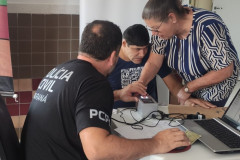 PCPR na Comunidade leva serviços de polícia judiciária para alunos da Associação Franciscana de Educação ao Cidadão Especial (AFECE) em Curitiba