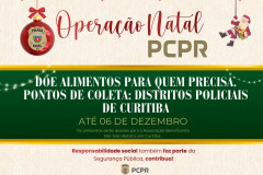 PCPR inicia campanha para arrecadar alimentos não perecíveis em Curitiba