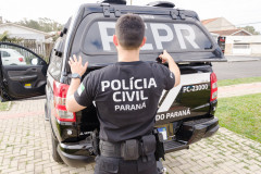 PCPR e PMPR prendem suspeito de homicídio tentado em Teixeira Soares