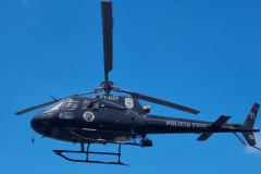 Secretário da Segurança Pública realiza voo especializado com a PCPR no Litoral