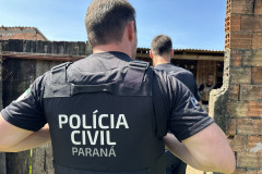 PCPR prende suspeito de homicídio em Guaratuba