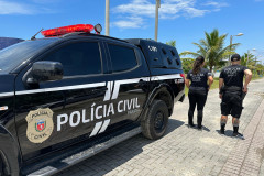 PCPR prende em flagrante casal suspeito de praticar furto à residência em Pontal do Paraná
