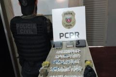 PCPR apreende 921 pedras de crack em operação deflagrada em Arapongas