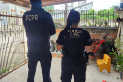 PCPR prende homem em flagrante por atear fogo na casa da ex-sogra em Piraquara