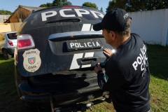 PCPR prende homem em flagrante por descumprimento de medidas protetivas de urgência e ameaça 