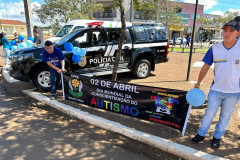 PCPR participa de caminhada para conscientização sobre autismo em Manoel Ribas