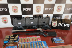 PCPR apreende cinco armas de fogo e 706 munições de diversos calibres em Verê