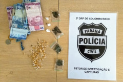 PCPR prende suspeito de tráfico de drogas em Colombo