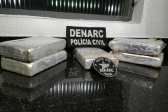 PCPR apreende cinco quilos de cocaína no Norte do Estado