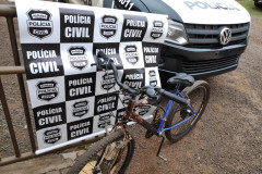 PCPR recupera bicicleta furtada em Santa Terezinha do Itaipu