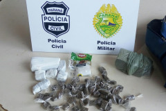 PCPR prende homem suspeito de tráfico de drogas em Abatiá 