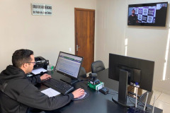 Flagrantes por videoconferência agilizam o trabalho da PCPR