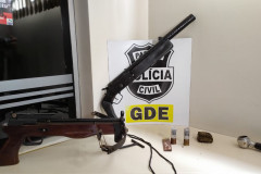 PCPR prende suspeito por posse ilegal de arma de fogo em Foz do Iguaçu