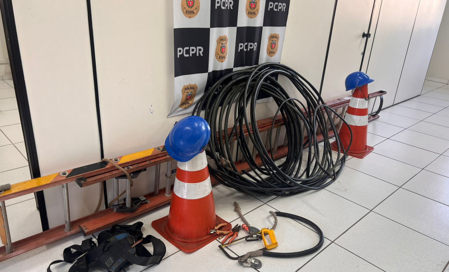 PCPR prende em flagrante dois homens por furto de cabos em Curitiba