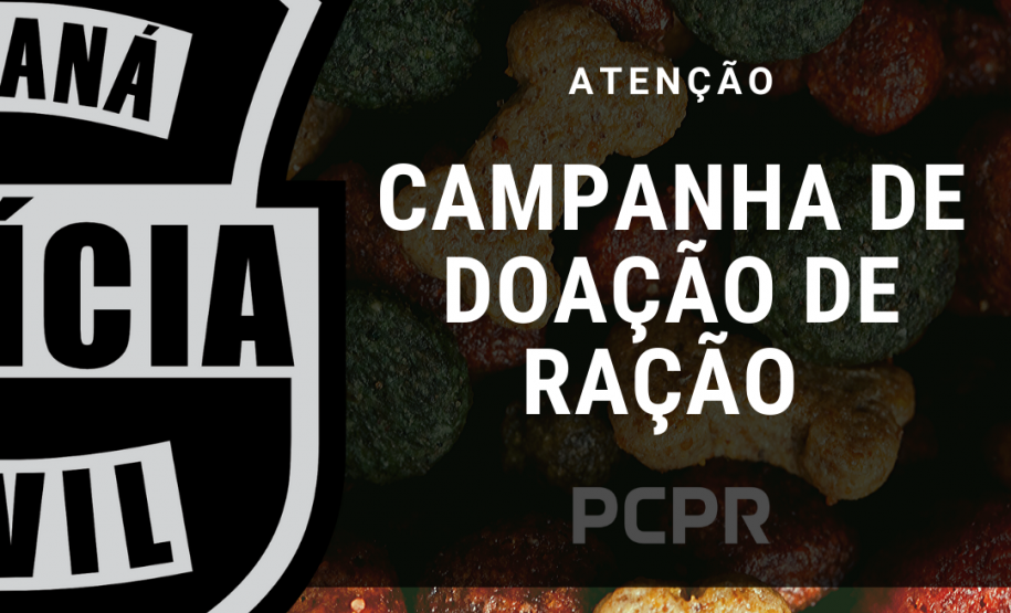 PCPR lança campanha para arrecadar rações para cães e gatos PCPR lança campanha para arrecadar rações para cães e gatos